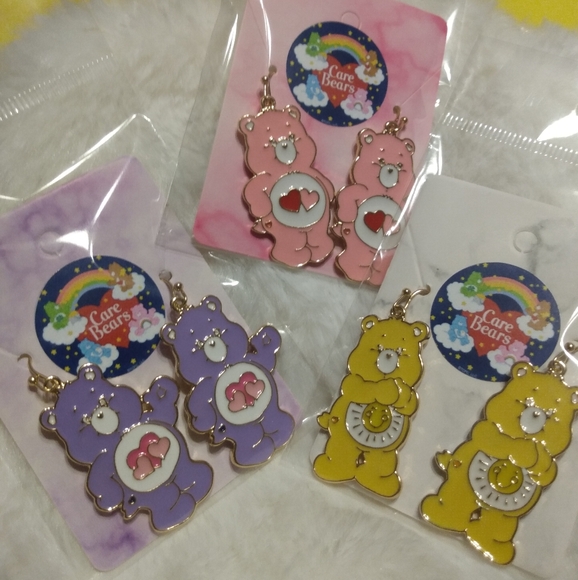 Care Bears Funshine Bear Dangle Earrings - Picture 4 of 5